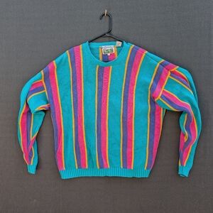 Siegfried Vintage Multicolor Knit Sweater - Size L